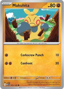 Pokemon Singles Instock: Makuhita (072/132) [Mega Evolution: Base Set]