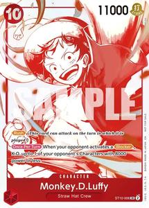Monkey.D.Luffy (ST10-006) (3rd Anniversary Treasure Campaign Pack) [One Piece Pr&hellip;