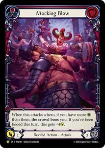 Flesh And Blood Singles All: Mocking Blow (Red) [FAB381] (Promo)  Rainbow Foil