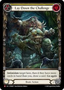 Lay Down The Challenge (Yellow) (Extended Art) [PEN007] (Compendium of Rathe)  Rainbow Foil