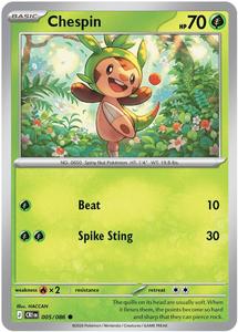 Pokemon Singles Instock: Chespin (005/086) [Mega Evolution: Chaos Rising]