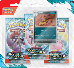 POKÉMON TCG Scarlet & Violet 9 Journey Together Three Booster Blister TCG NZ