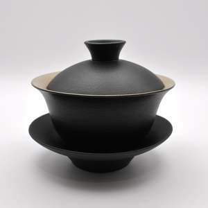 Black Ceramic Gaiwan Set