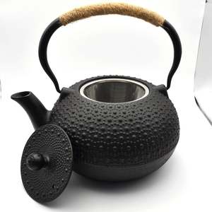 Teaware: Black Cast Iron Teapot