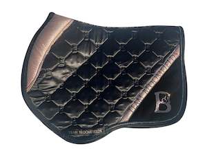 Saddle Pad - Black and Sparkle Rose (Jump)