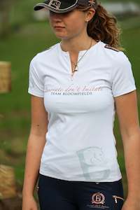 Clothing: Clara White Crystal T-Shirt