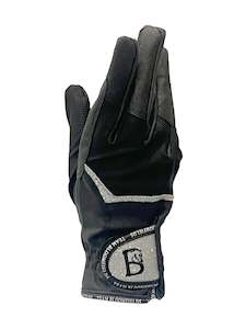 Accessories: Sparkle Black & Silver Gloves
