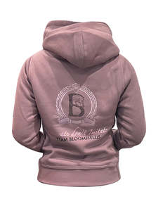 Orla Cross Neck Heather Mini Hoodie with diamanté