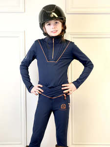 Children: Mini Maya Navy Ultra Pleated Base Layer