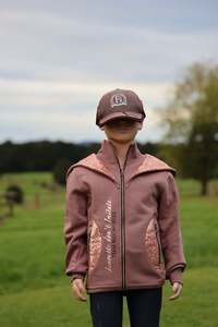 Hoodies: Kids Arabella Heather Double Collar Fitted Zip Hoodie