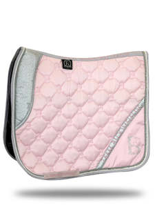 Horse: Saddle Pad - Pink and Silver Sparkle (Dressage)
