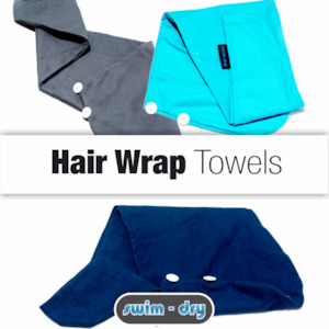 Swimdry - Hair Wrap - Microfibre Towel - Assorted Colours