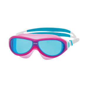 Goggles Junior Pool Training: Zoggs - Phantom Junior Mask - Pink/White/Blue Lens