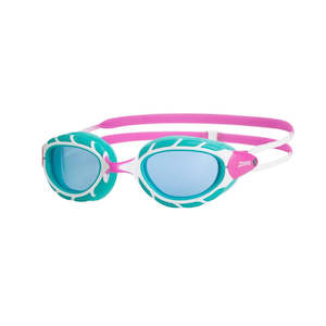 Goggles Junior Pool Training: Zoggs - Predator Junior Google - Pink/Turquoise/Blue Lens