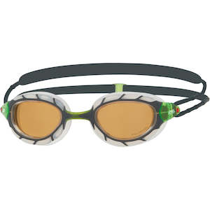 1 All Goggles: Zoggs - Predator - Polarized Ultra Goggles - Metallic Grey - Smaller Profile Fit