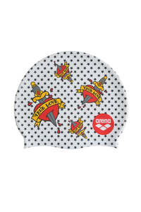 1 Caps: Arena - Silicone Swim Cap Print 2 - True Love