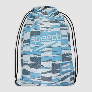 Mesh Bags: Speedo - Equipment Mesh Bag XU - Arctic Teal/Black/White