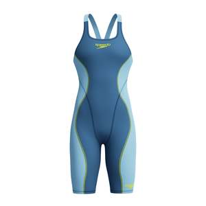 Racesuits: Speedo - Womens - FastSkin HyperSpark Solid Openback Kneeskin - Night/Sevres Blue