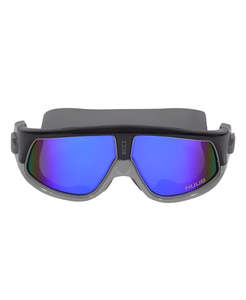 Huub: HUUB - Ryft Open Water Swim Mask - Grey/Matt Black Frame - Dark Smoke Mirror Lens