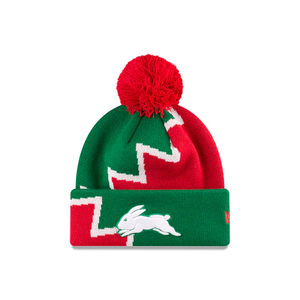 NRL Accessories: New Era Zig Zag Rabbitohs Beanie Kids
