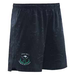 Supporters Gear: NZ Maori 2025 Training Shorts Charcoal