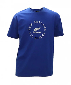 Supporters Gear: All Blacks Adult NZ Logo T-shirt-Blue
