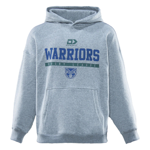NRL Warriors 2026 Graphic Hoodie – Grey