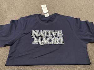 Large Navy - Native Maori Tee