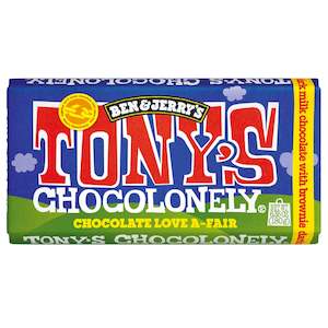 Tonys Chocolonely: Tony's Chocolonely x Ben & Jerry's 180g Dark Chocolate Brownie