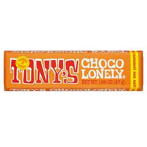 Tony's Chocolonely 47g Mini Bar Milk Chocolate Caramel Sea Salt