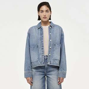 Womens Jackets Coats: Neuw Sound Chore Vision Jacket - Mid Vintage Indigo