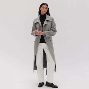 Womens Jackets Coats: Assembly Label Cocoon Coat - Grey Marle