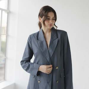 Womens Jackets Coats: Sophie Forever Blazer - Fog