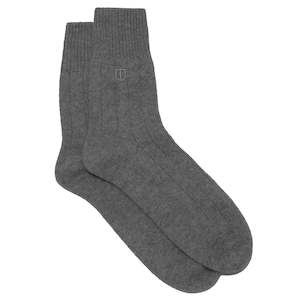 Socks: The Uniform Cashmere Socks - Charcoal