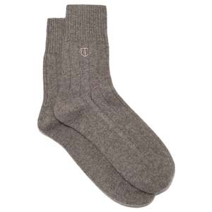 Socks: The Uniform Cashmere Socks - Mushroom