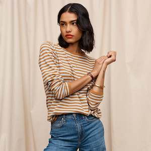 Womens Tops: Sage x Clare Pierre Organic Cotton Top - Copper