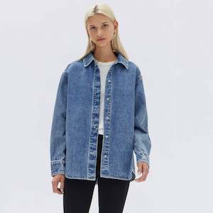 Assembly Label Rylee Denim Overshirt - Dark Stone