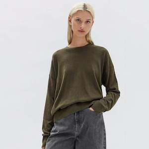 Assembly Label Cotton Cashmere Lounge Sweater - Pea