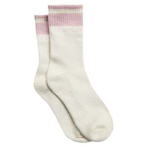 Socks: P.E Nation Homage Socks - Whisper White & Chalk Pink