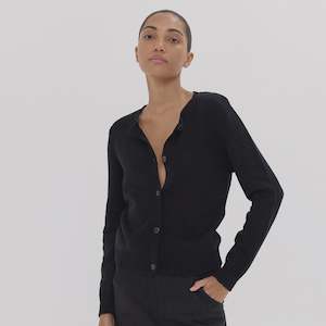Cloth & Co The Vintage Cashmere Blend Cardigan - Black