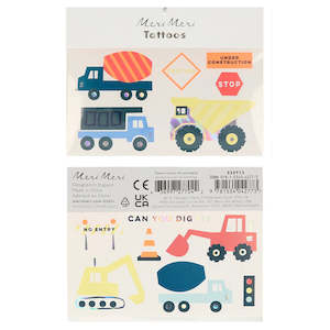 Meri Meri Temporary Tattoo Set - Construction