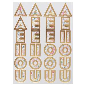 Meri Meri Sticker Sheet Set - English Garden Alphabet
