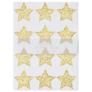 Meri Meri Sticker Sheet Set - Gold Glitter Stars