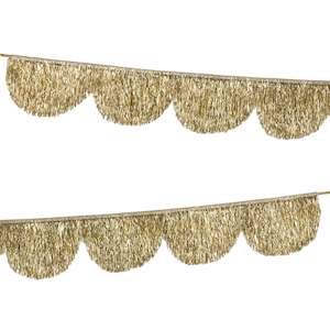 Party: Meri Meri Scallop Garland - Gold Tinsel