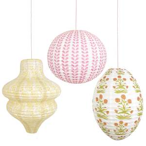 Meri Meri x Molly Mahon Paper Lanterns - Pinks