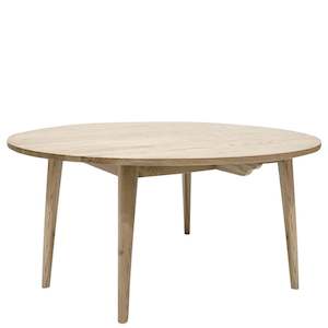 Furniture: Vassa American Oak Round Dining Table