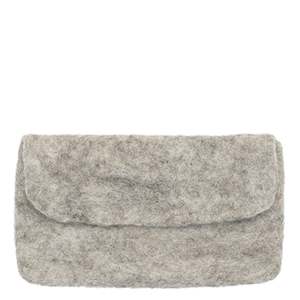 Sunglasses: Muskhane Felt Quilted Glasses Case - Light Stone