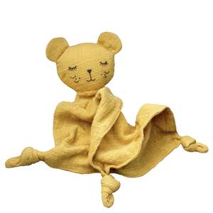 Lily & George Plush Baby Comforter - Mustard the Bear