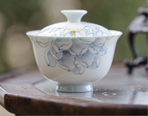 Best Sellers: Glazed Lotus Household Covered Bowl Gaiwan130ml