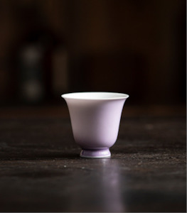 Tea Cup: Purple Ceramic Tea Cup 40ml